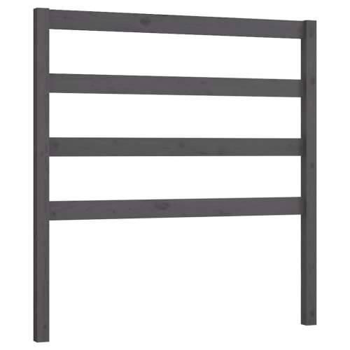 Uzglavlje za krevet sivo 81 x 4 x 100 cm od masivne borovine - Siva 81 x 100 cm 1 Cijena