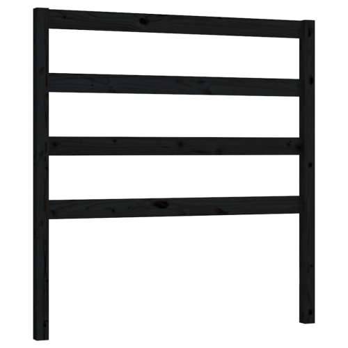 Uzglavlje za krevet crno 81 x 4 x 100 cm od masivne borovine Crna 81 x 100 cm 1 Cijena