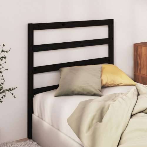 Uzglavlje za krevet crno 81 x 4 x 100 cm od masivne borovine Crna 81 x 100 cm 1 Cijena