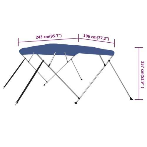 Tenda bimini s 4 luka plava 243 x 196 x 137 cm Cijena