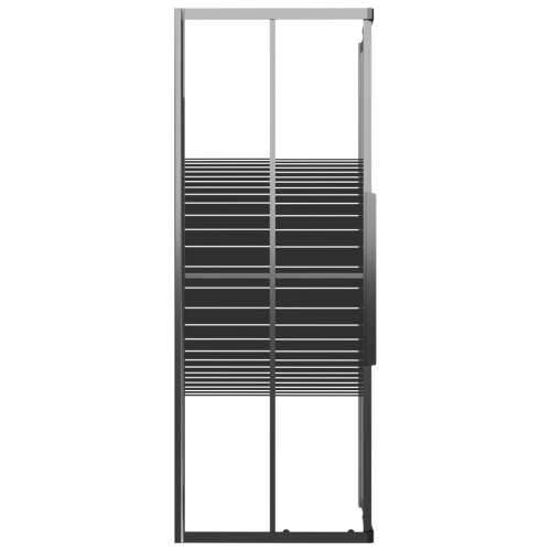 Prugasta Tuš kabina ESG 80 x 80 x 180 cm crna - 80 x 80 x 180 cm Prugasta Cijena