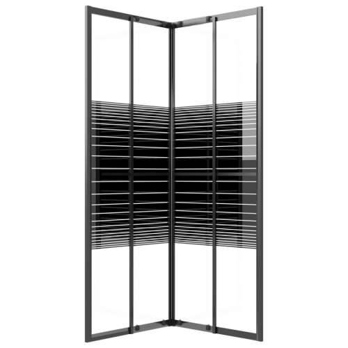 Prugasta Tuš kabina ESG 80 x 80 x 180 cm crna - 80 x 80 x 180 cm Prugasta Cijena
