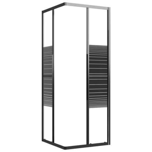 Prugasta Tuš kabina ESG 80 x 80 x 180 cm crna - 80 x 80 x 180 cm Prugasta Cijena