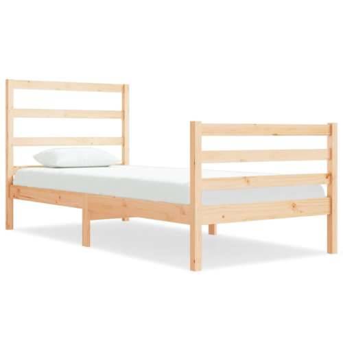 Okvir za krevet od masivne borovine 90x190 cm jednokrevetni - Prirodna 90 x 190 cm Cijena