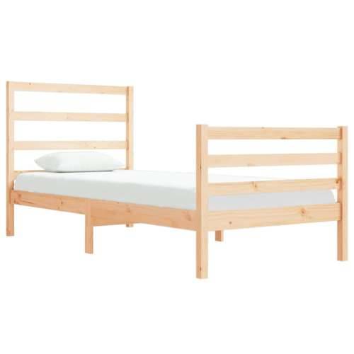 Okvir za krevet od masivne borovine 90x190 cm jednokrevetni - Prirodna 90 x 190 cm Cijena