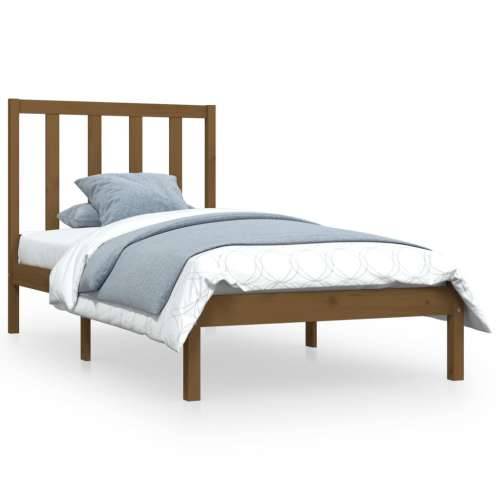 Okvir za krevet od masivne borovine boja meda 100 x 200 cm - boja meda 100 x 200 cm Cijena