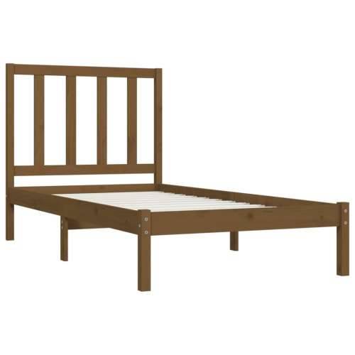 Okvir za krevet od masivne borovine boja meda 100 x 200 cm - boja meda 100 x 200 cm Cijena