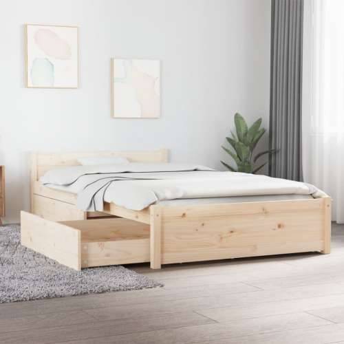 Okvir za krevet s ladicama 100 x 200 cm - Prirodna 100 x 200 cm Cijena