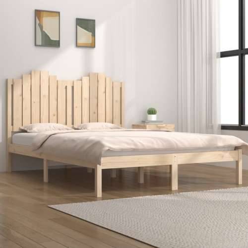 Okvir za krevet od masivne borovine 140 x 190 cm - Prirodna 140 x 190 cm Cijena
