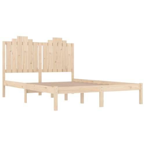 Okvir za krevet od masivne borovine 140 x 200 cm - Prirodna 140 x 200 cm Cijena