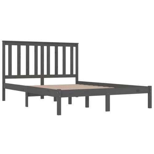 Okvir za krevet od masivne borovine sivi 200 x 200 cm - Siva 200 x 200 cm Cijena