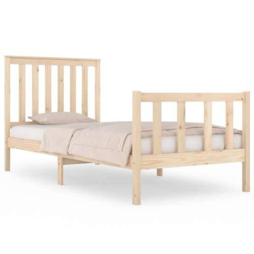 Okvir za krevet od borovine 75 x 190 cm mali jednokrevetni - Prirodna 75 x 190 cm Cijena