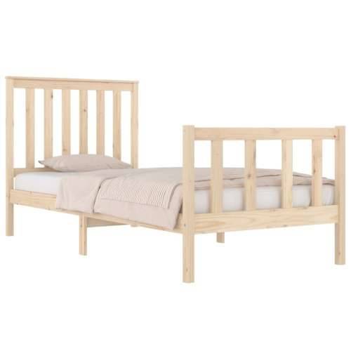Okvir za krevet od borovine 75 x 190 cm mali jednokrevetni - Prirodna 75 x 190 cm Cijena