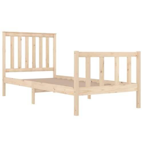 Okvir za krevet od borovine 75 x 190 cm mali jednokrevetni - Prirodna 75 x 190 cm Cijena