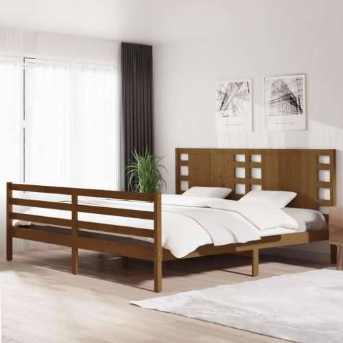 Okvir za krevet boja meda od borovine 200 x 200 cm boja meda 200 x 200 cm Cijena