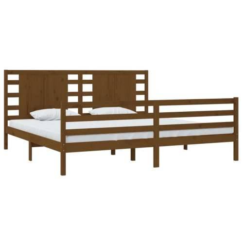Okvir za krevet boja meda od borovine 200 x 200 cm boja meda 200 x 200 cm Cijena