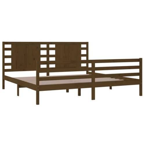 Okvir za krevet boja meda od borovine 200 x 200 cm boja meda 200 x 200 cm Cijena