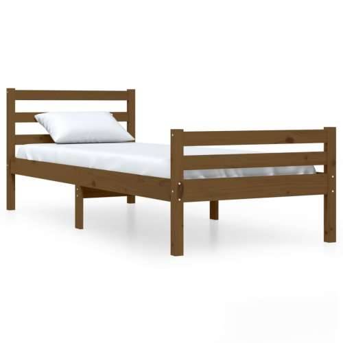 Okvir za krevet od masivnog drva boja meda 75x190 cm mali - boja meda 75 x 190 cm Cijena