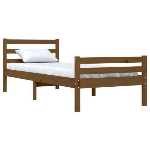 Okvir za krevet od masivnog drva boja meda 75x190 cm mali - boja meda 75 x 190 cm Cijena