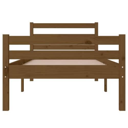 Okvir za krevet od masivnog drva boja meda 75x190 cm mali - boja meda 75 x 190 cm Cijena