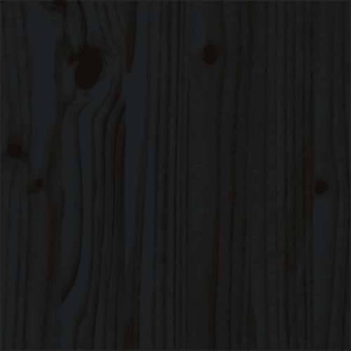 Okvir za krevet od masivnog drva crni 75 x 190 cm mali - Crna 75 x 190 cm Cijena