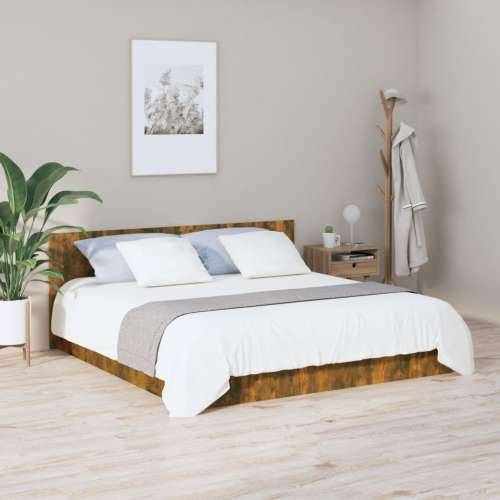 Uzglavlje za krevet boja dimljenog hrasta 200x1,5x80 cm drveno - Dimljeni hrast 1 Cijena