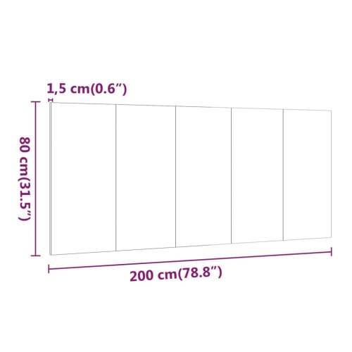 Uzglavlje za krevet boja smeđeg hrasta 200 x 1,5 x 80 cm drveno - Smeđi hrast 1 Cijena