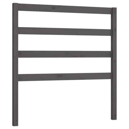 Uzglavlje za krevet sivo 96 x 4 x 100 cm od masivne borovine - Siva 96 x 100 cm 1 Cijena