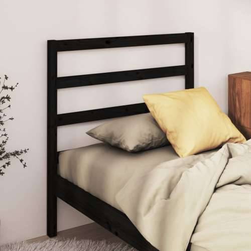 Uzglavlje za krevet crno 96 x 4 x 100 cm od masivne borovine Crna 96 x 100 cm 1 Cijena