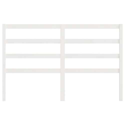 Uzglavlje za krevet bijelo 126 x 4 x 100 cm od masivne borovine - Bijela 126 x 100 cm 1 Cijena