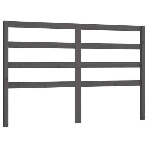 Uzglavlje za krevet sivo 126 x 4 x 100 cm od masivne borovine - Siva 126 x 100 cm 1 Cijena