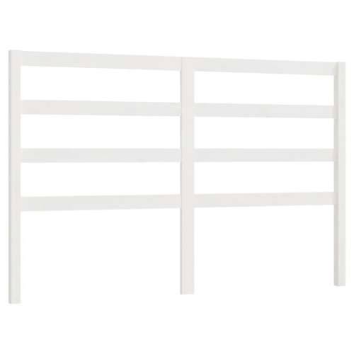 Uzglavlje za krevet bijelo 166 x 4 x 100 cm od masivne borovine - Bijela 166 x 100 cm 1 Cijena