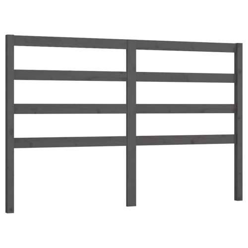 Uzglavlje za krevet sivo 166 x 4 x 100 cm od masivne borovine - Siva 166 x 100 cm 1 Cijena