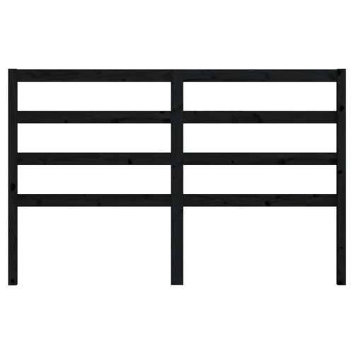 Uzglavlje za krevet crno 166 x 4 x 100 cm od masivne borovine - Crna 166 x 100 cm 1 Cijena