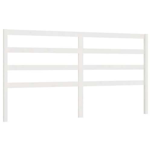 Uzglavlje za krevet bijelo 206 x 4 x 100 cm od masivne borovine - Bijela 206 x 100 cm 1 Cijena