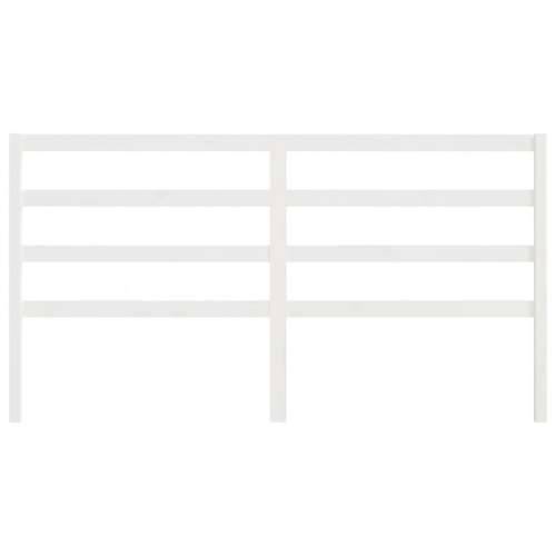 Uzglavlje za krevet bijelo 206 x 4 x 100 cm od masivne borovine - Bijela 206 x 100 cm 1 Cijena