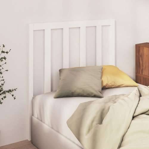 Uzglavlje za krevet bijelo 96 x 4 x 100 cm od masivne borovine Cijena