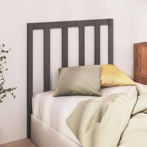 Uzglavlje za krevet sivo 106 x 4 x 100 cm od masivne borovine Cijena