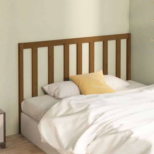 Uzglavlje za krevet boja meda 126 x 4 x 100 cm masivna borovina Cijena