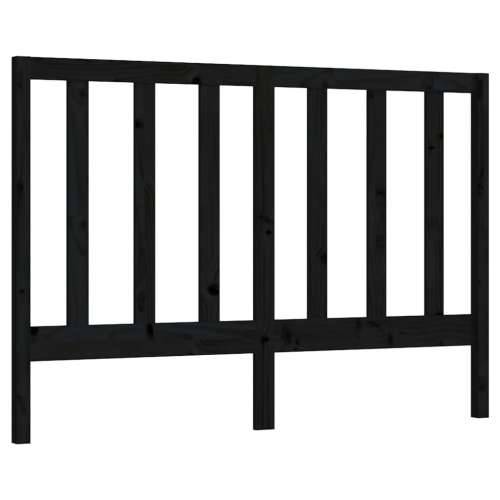 Uzglavlje za krevet crno 146 x 4 x 100 cm od masivne borovine - Crna 146 x 100 cm 1 Cijena