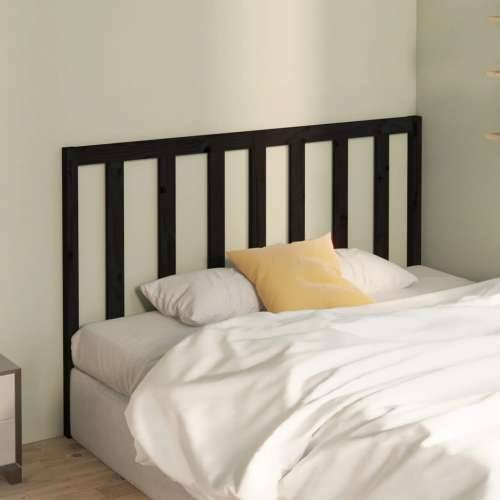 Uzglavlje za krevet crno 146 x 4 x 100 cm od masivne borovine - Crna 146 x 100 cm 1 Cijena