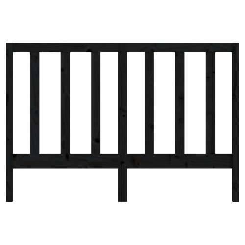 Uzglavlje za krevet crno 146 x 4 x 100 cm od masivne borovine - Crna 146 x 100 cm 1 Cijena