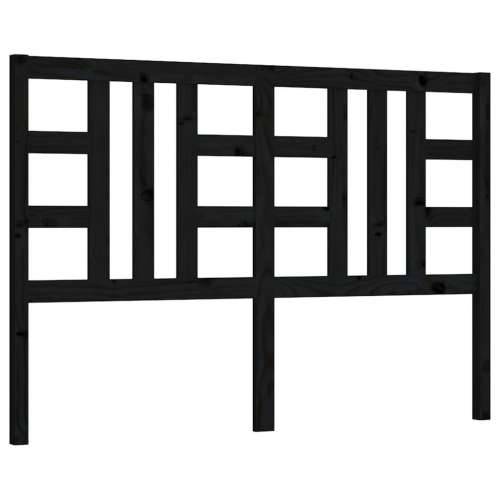 Uzglavlje za krevet crno 126 x 4 x 100 cm od masivne borovine - Crna 126 x 100 cm 1 Cijena