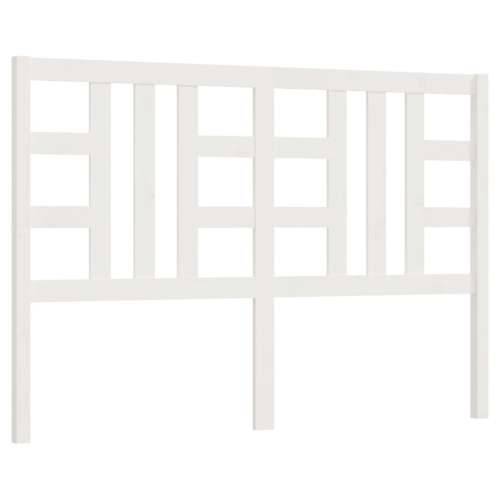 Uzglavlje za krevet bijelo 146 x 4 x 100 cm od masivne borovine - Bijela 146 x 100 cm 1 Cijena