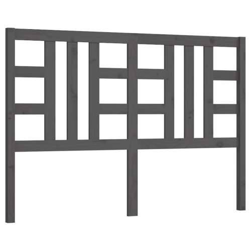 Uzglavlje za krevet sivo 146 x 4 x 100 cm od masivne borovine Siva 146 x 100 cm 1 Cijena