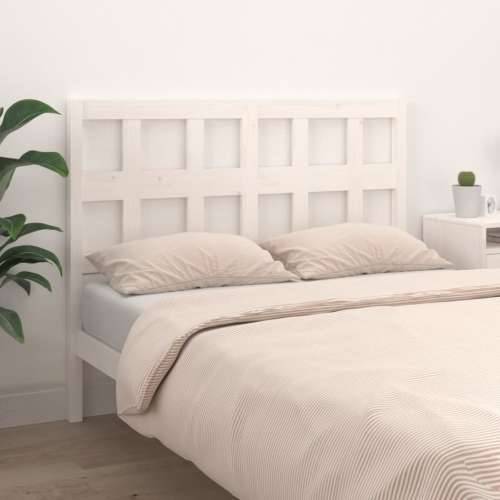 Uzglavlje za krevet bijelo 165,5x4x100 cm od masivne borovine Cijena
