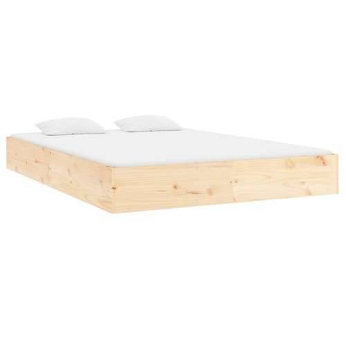 Okvir za krevet od masivnog drva 150 x 200 cm veliki bračni Cijena