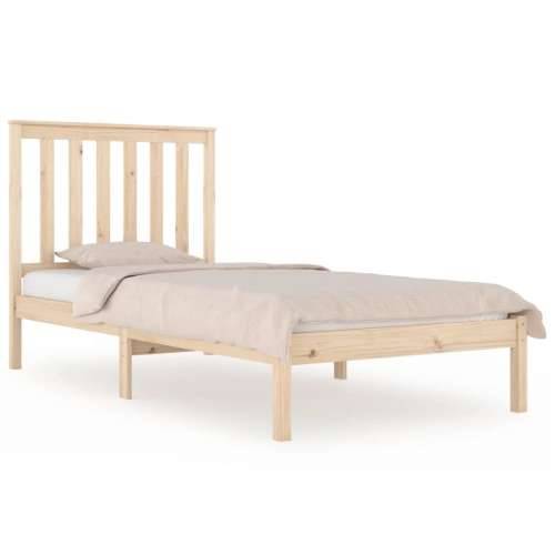 Okvir za krevet od borovine 75 x 190 cm mali jednokrevetni - Prirodna 75 x 190 cm Cijena
