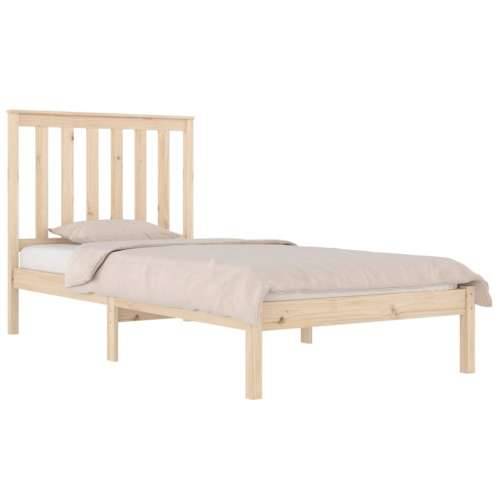 Okvir za krevet od borovine 75 x 190 cm mali jednokrevetni - Prirodna 75 x 190 cm Cijena