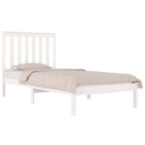Okvir za krevet od borovine bijeli 75x190 cm jednokrevetni Bijela 75 x 190 cm Cijena